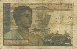 100 Francs MADAGASCAR  1950 P.046a TB