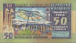 50 Francs - 10 Ariary MADAGASCAR  1974 P.062a TTB+