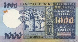 1000 Francs - 200 Ariary MADAGASCAR  1974 P.065a SPL
