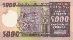 5000 Francs - 1000 Ariary MADAGASCAR  1974 P.066a SPL+