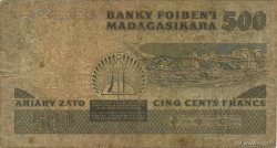 500 Francs - 100 Ariary MADAGASCAR  1983 P.067b B