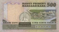 500 Francs - 100 Ariary MADAGASCAR  1988 P.071a SUP