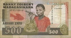 500 Francs - 100 Ariary MADAGASCAR  1988 P.071b TTB