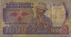 1000 Francs - 200 Ariary MADAGASCAR  1988 P.072a B