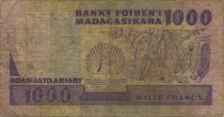 1000 Francs - 200 Ariary MADAGASCAR  1988 P.072a B