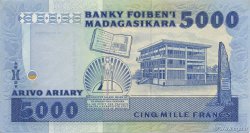 5000 Francs - 1000 Ariary MADAGASCAR  1988 P.073a SPL