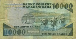 10000 Francs - 2000 Ariary MADAGASCAR  1988 P.074b pr.TB