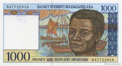 1000 Francs - 200 Ariary MADAGASCAR  1994 P.076b UNC