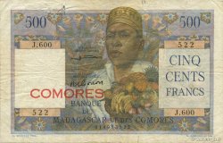500 Francs COMOROS  1963 P.04b