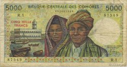 5000 Francs COMORES  1984 P.12a TB