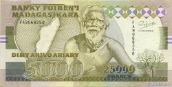 25000 Francs - 5000 Ariary MADAGASCAR  1988 P.074Aa