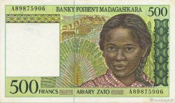 500 Francs - 100 Ariary MADAGASCAR  1994 P.075b SUP