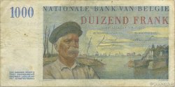 1000 Francs BELGIQUE  1953 P.131a TTB