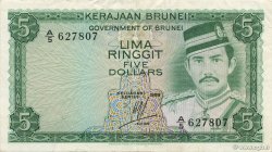 5 Ringgit - 5 Dollars BRUNEI  1986 P.07b TTB+