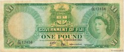 1 Pound FIDJI  1962 P.053e TB+