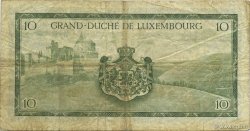 10 Francs LUXEMBOURG  1954 P.48a TB+