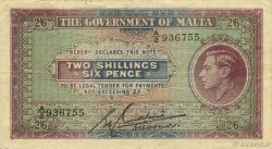 2 Shillings 6 Pence MALTE  1940 P.18 TTB