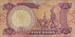 5 Naira NIGERIA  1980 P.20c TB+