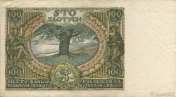 100 Zlotych POLOGNE  1934 P.075 TTB+