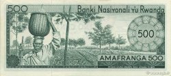 500 Francs RWANDA  1971 P.09b SPL