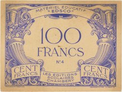 100 Francs Scolaire FRANCE régionalisme et divers  1940  SUP