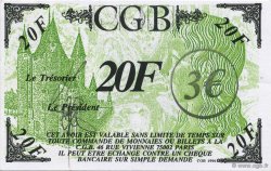 3 Euro sur 20 Francs Louis XVII FRANCE régionalisme et divers  2001 