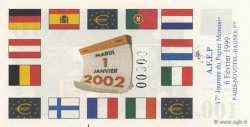 100 Euro AFEP Spécimen FRANCE régionalisme et divers  1999  NEUF