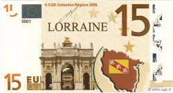 15 Euro FRANCE regionalism and various  2008  UNC
