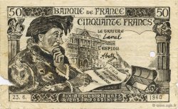 50 Francs FRANCE régionalisme et divers  1941  TB