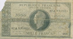 1000 Francs FRANCE regionalismo e varie  1946 