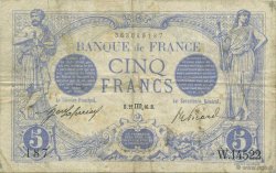 5 Francs BLEU FRANCE  1916 F.02.44 TB+