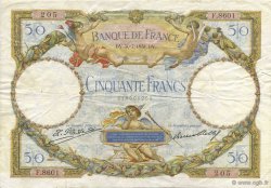 50 Francs LUC OLIVIER MERSON type modifié FRANCE  1931 F.16.02 pr.TTB
