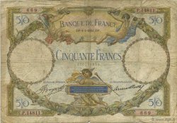 50 Francs LUC OLIVIER MERSON type modifié FRANCE  1934 F.16.05 B