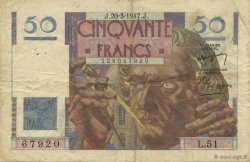 50 Francs LE VERRIER FRANCE  1947 F.20.07 TB+