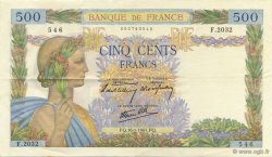 500 Francs LA PAIX FRANCE  1941 F.32.13 SUP