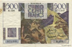 500 Francs CHATEAUBRIAND FRANCE  1952 F.34.10