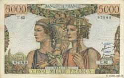 5000 Francs TERRE ET MER FRANCE  1951 F.48.04 TTB