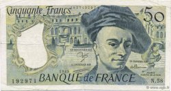 50 Francs QUENTIN DE LA TOUR FRANCE  1989 F.67.15 TTB