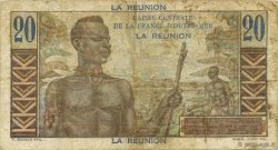 20 Francs Émile Gentil ÎLE DE LA RÉUNION  1946 P.43a TB