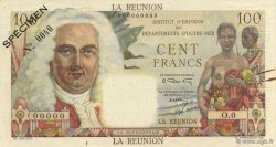 100 Francs La Bourdonnais Spécimen ÎLE DE LA RÉUNION  1960 P.49s SUP