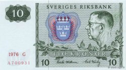 10 Kronor SUÈDE  1976 P.52d NEUF