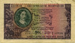 10 Pounds AFRIQUE DU SUD  1958 P.099 TTB+