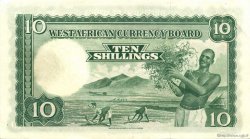 10 Shillings AFRIQUE OCCIDENTALE BRITANNIQUE  1953 P.09a SUP+
