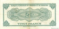 20 Francs BURUNDI  1960 P.03 SUP