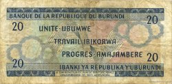 20 Francs BURUNDI  1973 P.21b TB