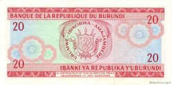 20 Francs BURUNDI  1979 P.27a SUP
