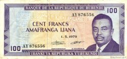 100 Francs BURUNDI  1979 P.29a TTB+