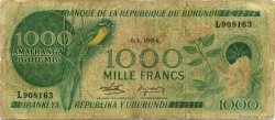 1000 Francs BURUNDI  1984 P.31b TB