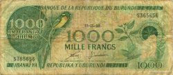 1000 Francs BURUNDI  1988 P.31d B+