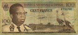 100 Francs RÉPUBLIQUE DÉMOCRATIQUE DU CONGO  1961 P.006a B